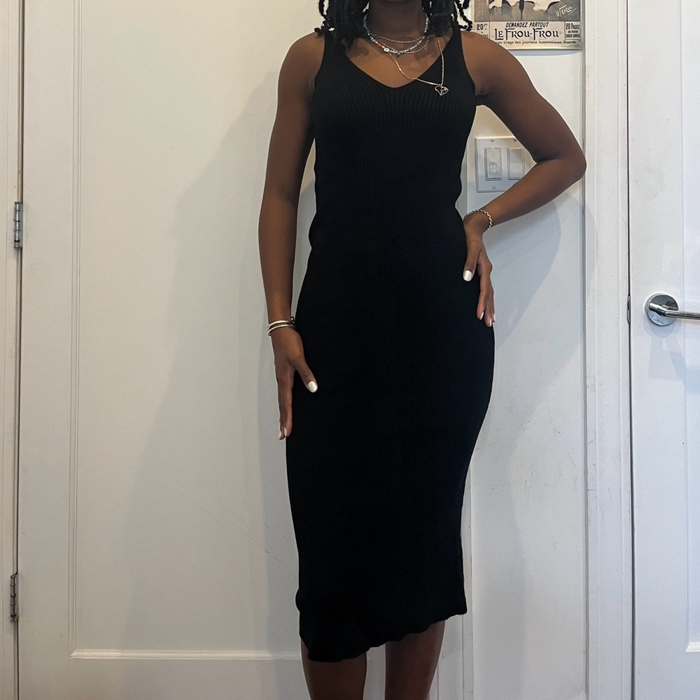Knit body con dress